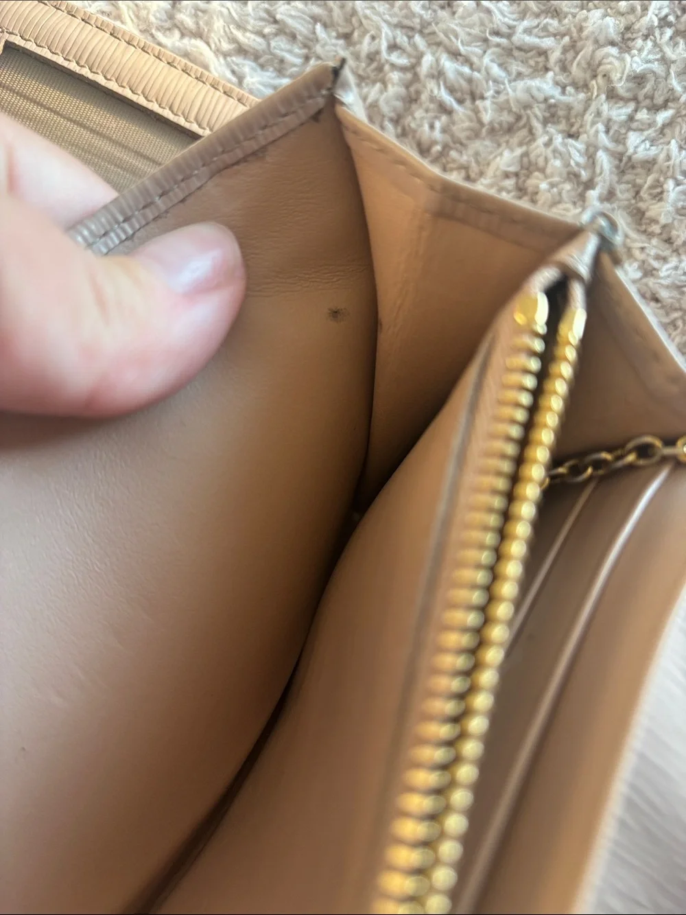 Prada Powder Pink Continental Leather Wallet